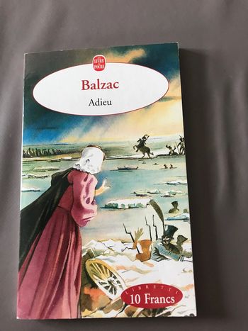 Livre Adieu de Balzac