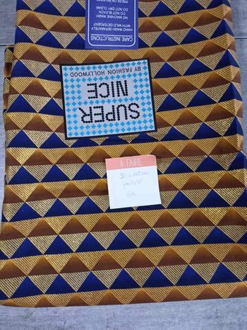 Tissus wax pailleté