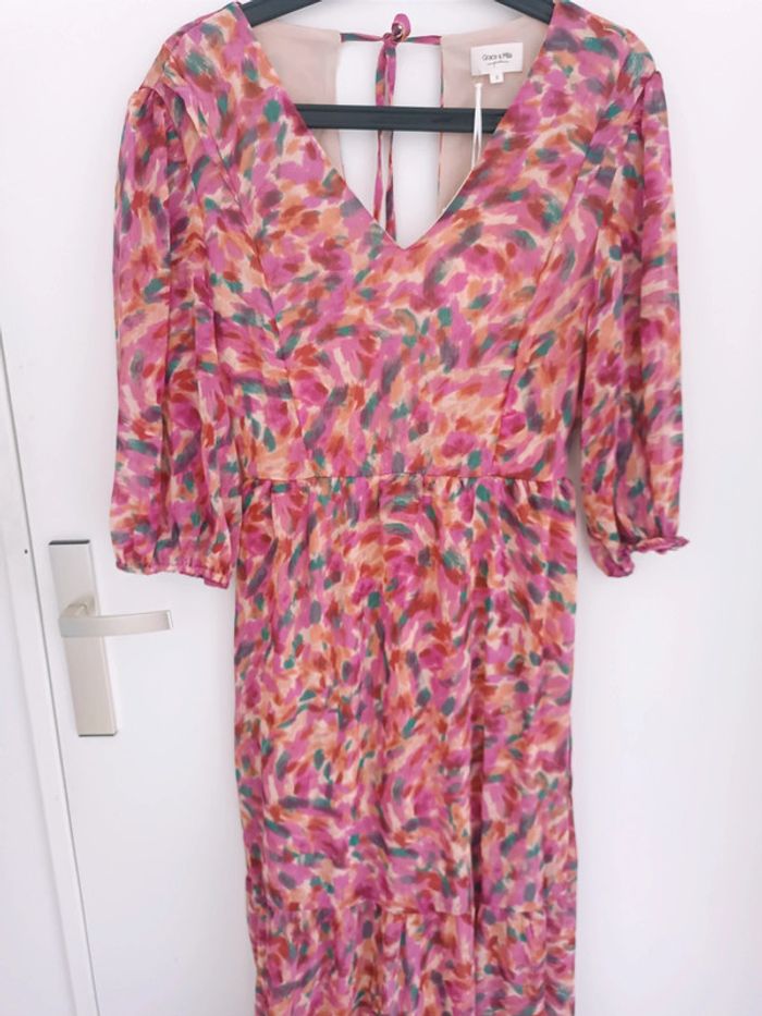 Robe longue d'été "Doris" à motifs Taille S Grace & Mila Neuf avec étiquette - photo numéro 2