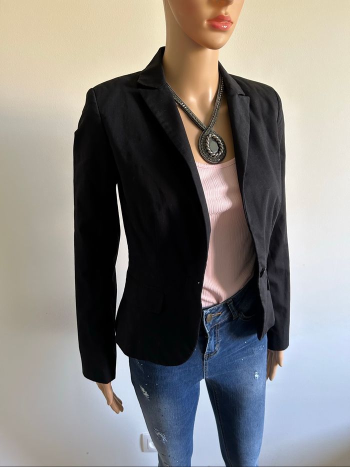 Blazer noir Naf Naf taille 34 TBE - photo numéro 2