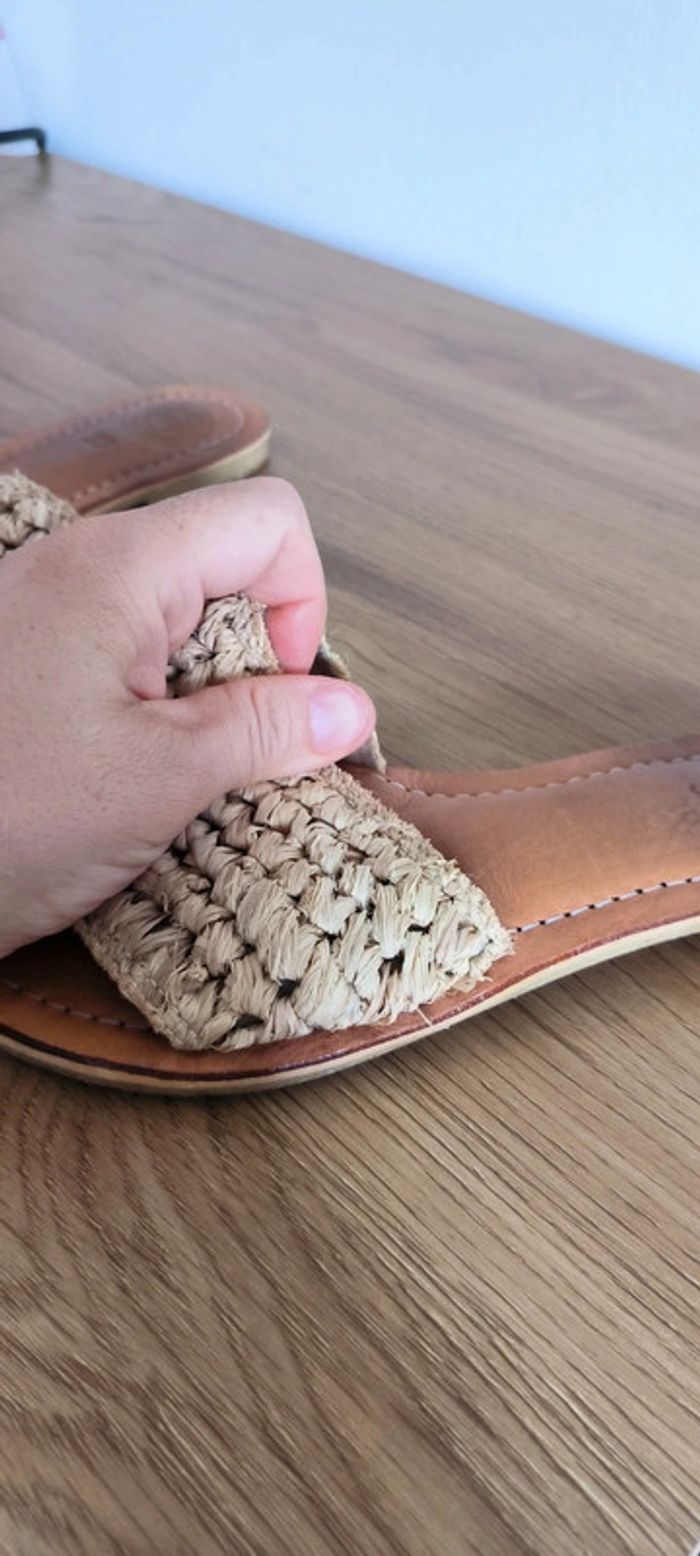 Sandales été très tendance cuire véritable - photo numéro 11