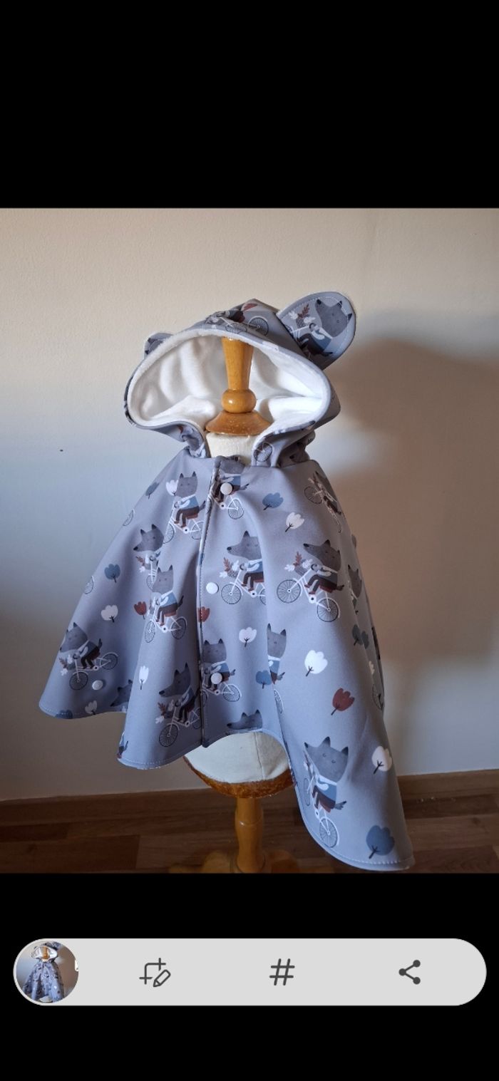 Poncho 0/18 mois
