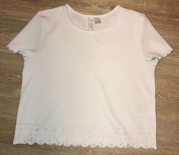 T-shirt blanc cassé H &M Divided 