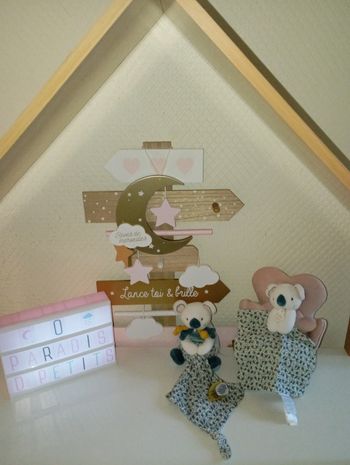 Lot de 2 doudous yoca le koala 