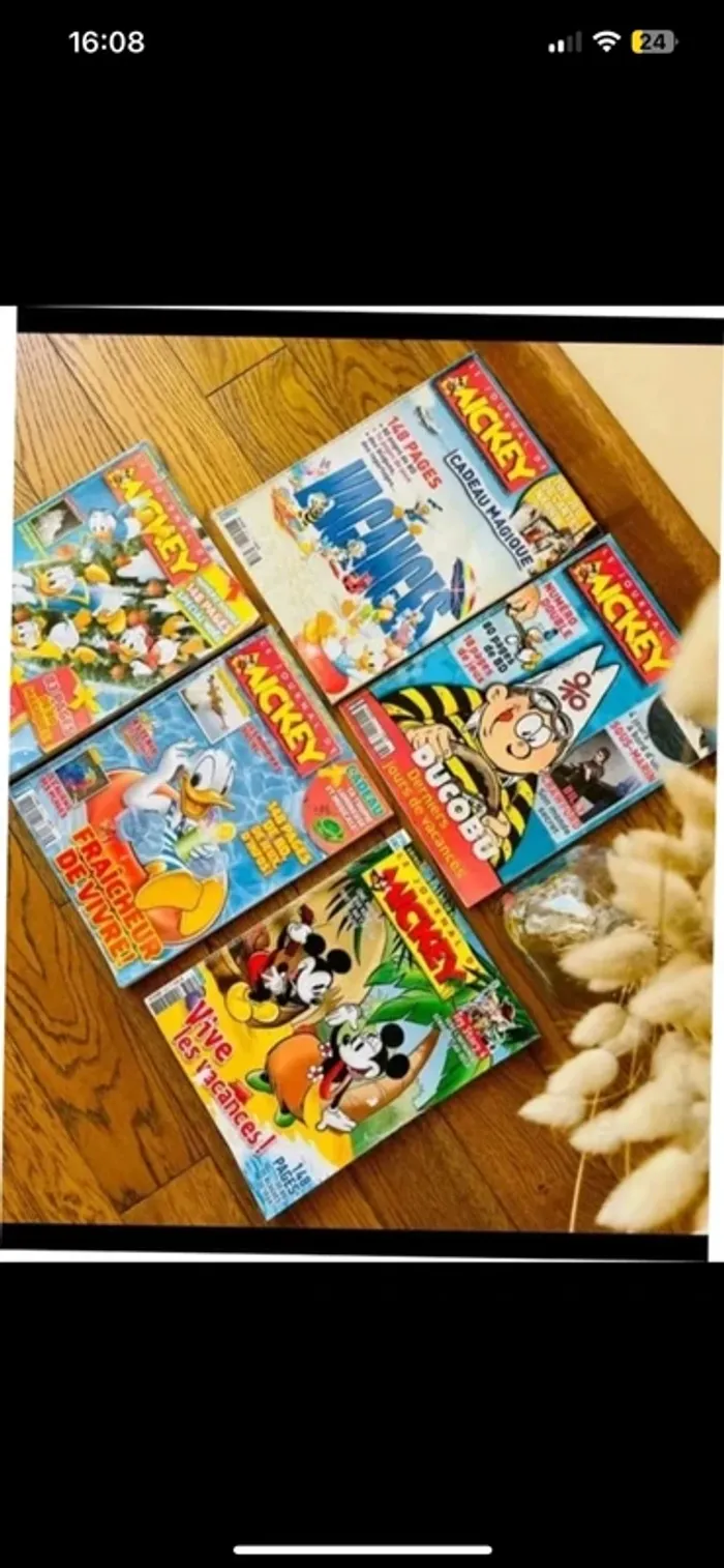 Lot 5 Bd magazine le journal de Mickey collector vintage - photo numéro 3