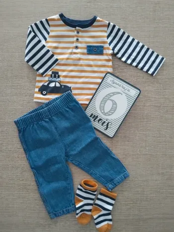 Ensemble+chaussettes 6 mois / 68 cm