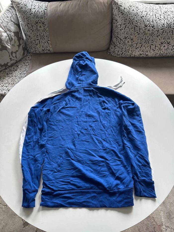 Sweat à capuche bleu bandes blanches – No Boundaries – Taille XS - photo numéro 5
