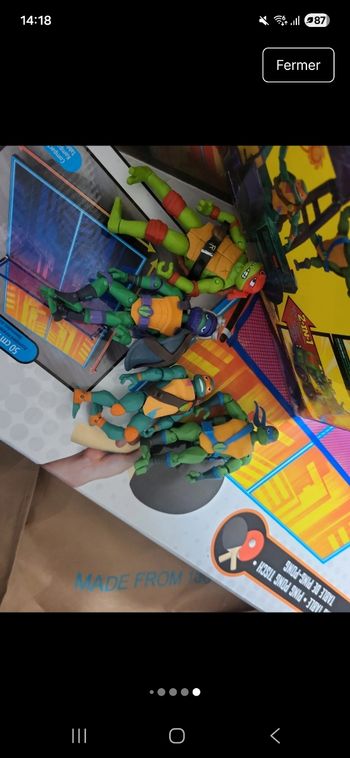 Jeu tortue ninja tank 2 en1 accessoire moto figurine