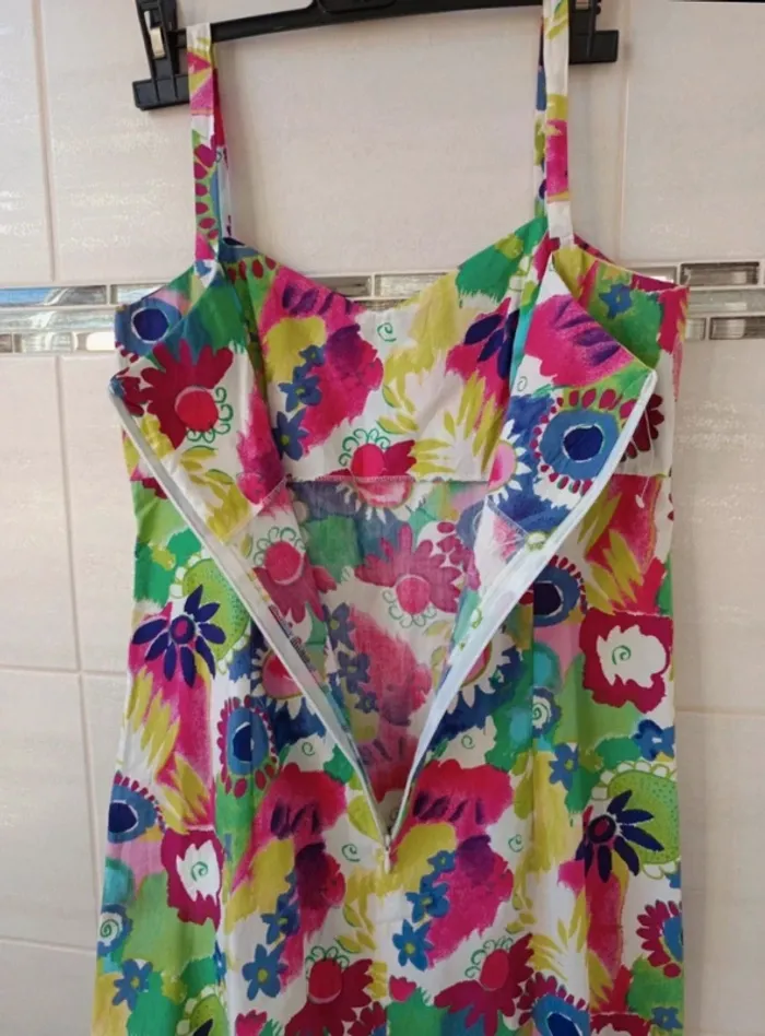 Superbe Robe bretelles t.36
100% coton multicolore - photo numéro 8