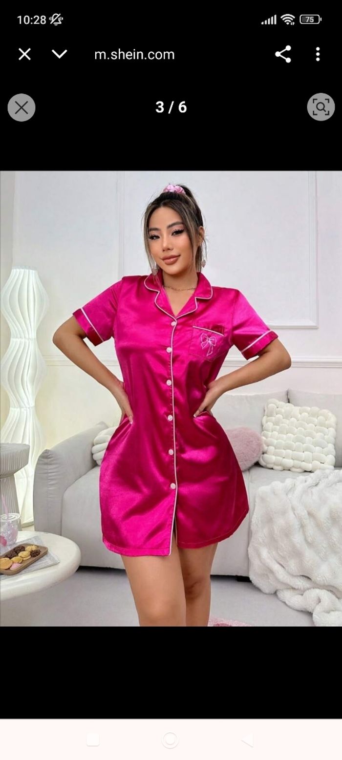 Pyjama chemise taille S