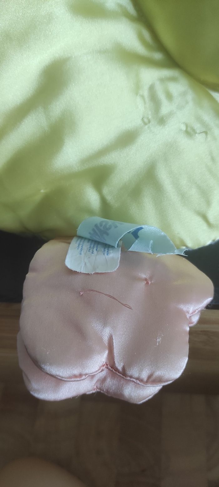 Plush Playskool Hasbro 1996 Baby Blankies Pillow Snuzzles Duck Canard Vintage - photo numéro 4