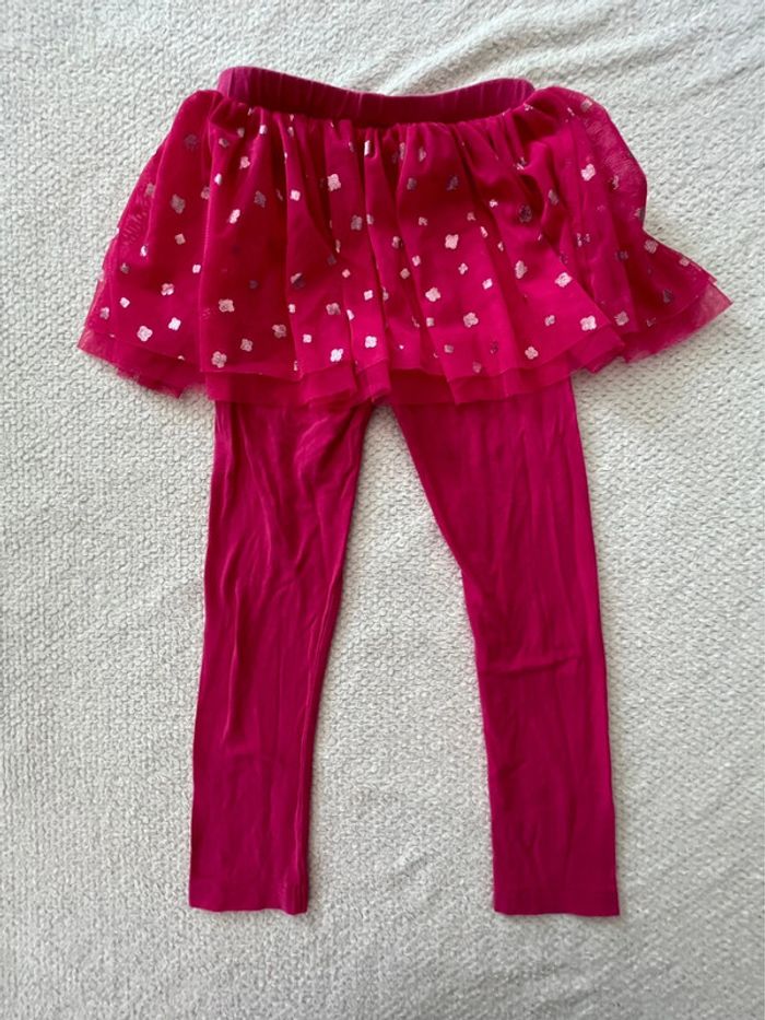 Legging rose avec jupe en tulle fille 110-116 cm (5-6 ans) - photo numéro 3