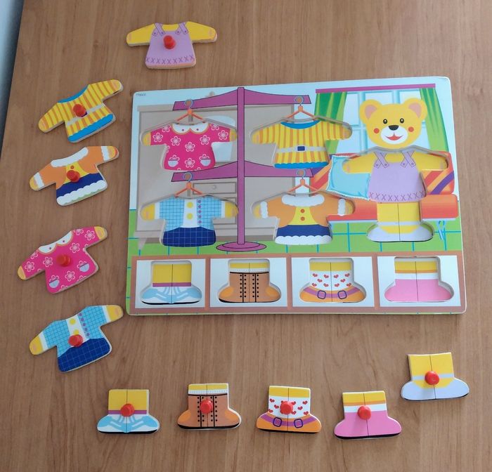 Lot de 2 puzzles en bois - photo numéro 2