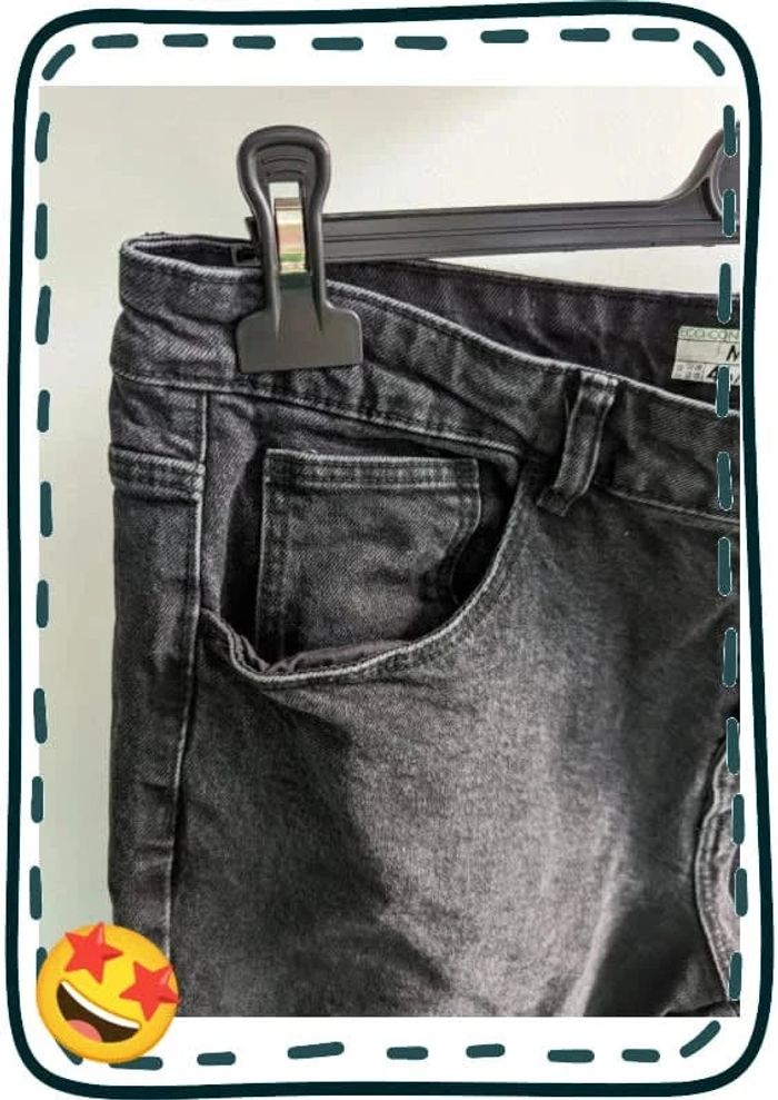 Jean noir coupe Mom taille 46 - photo numéro 3