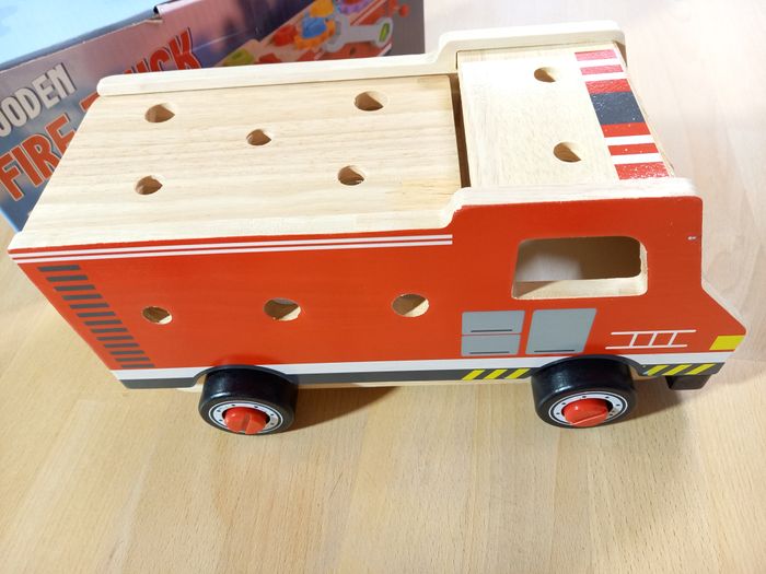 🔨 Camion pompier outils en bois - photo numéro 6