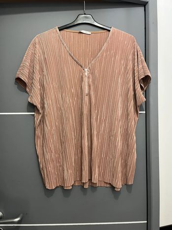 Blouse femme XXL 44 Gemo beige marron