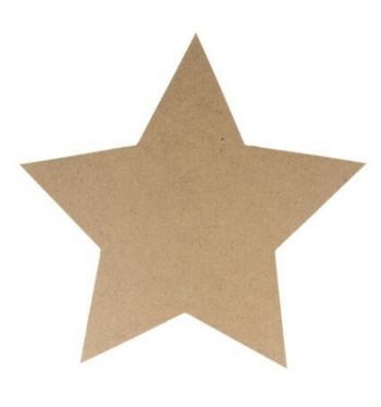 Étoile en bois