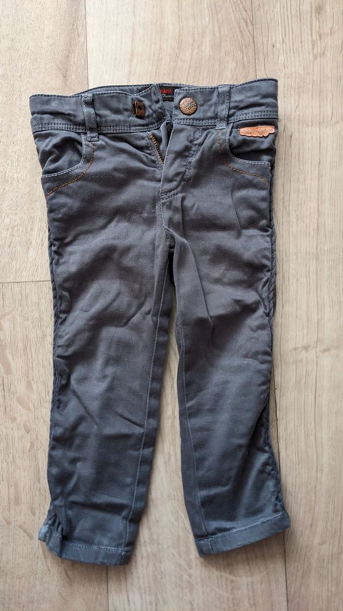 Jean slim gris foncé Catimini 12-18 Mois - photo numéro 2