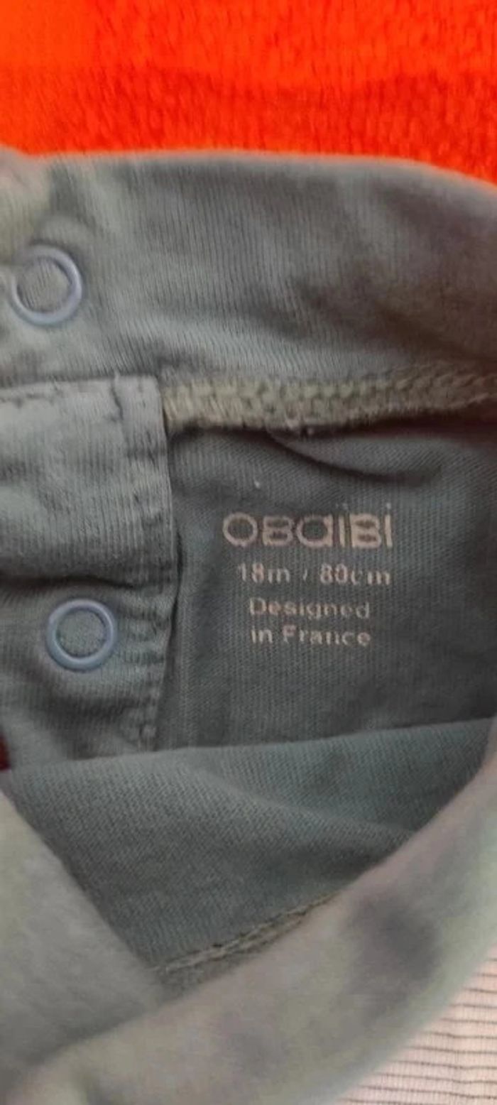 Tee-shirt manches longues Obaïbi 18 mois 80 cm - photo numéro 4