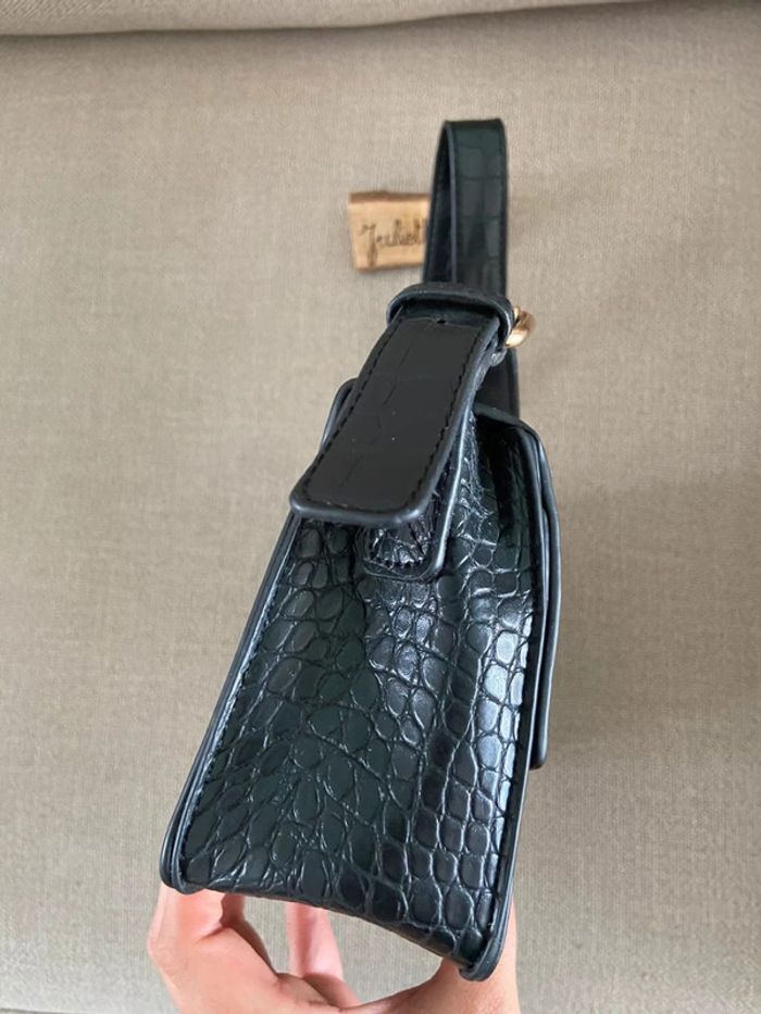 Sac à main baguette noir effet croco Kiabi - photo numéro 2
