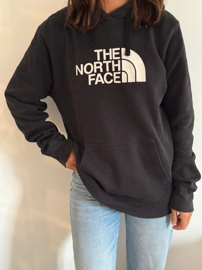Pull / Sweat à capuche The North Face poche avant & cordon taille S couleur noir