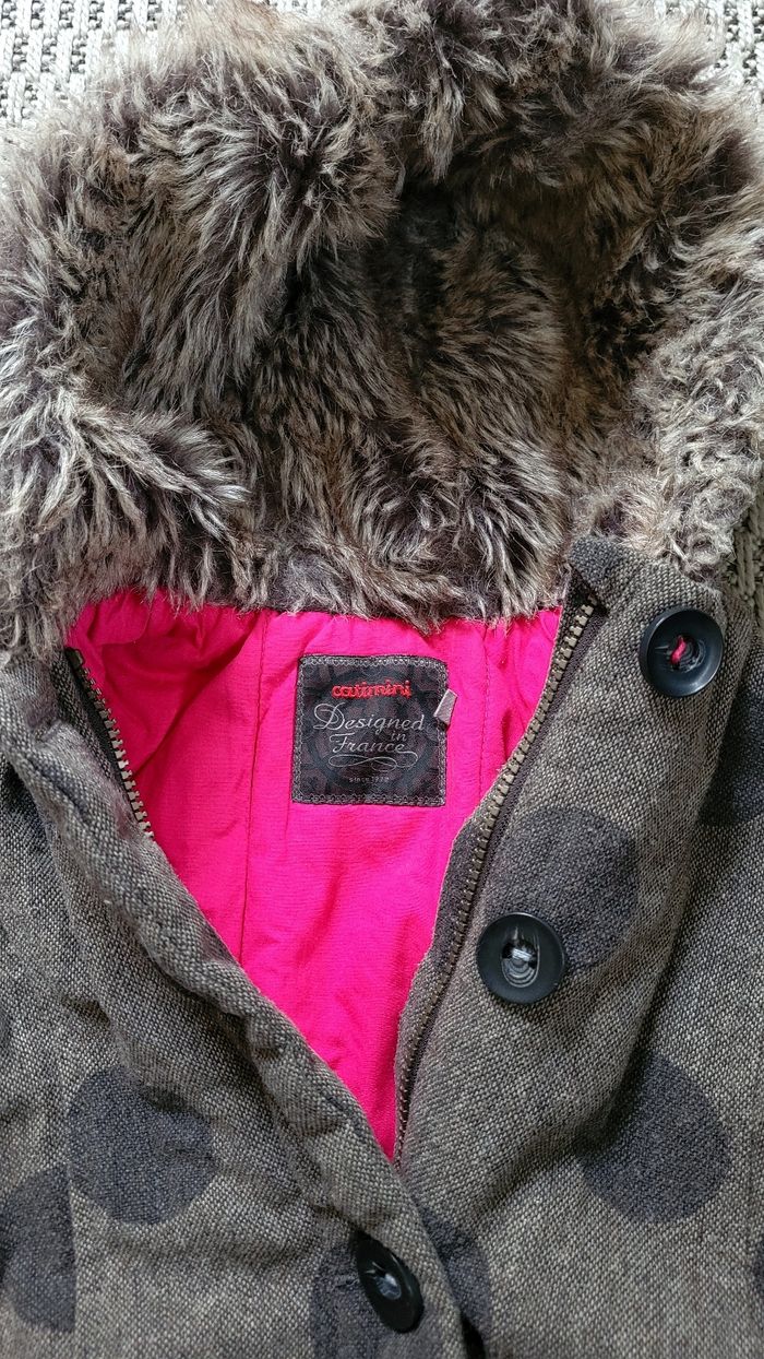 Manteau Catimini fillette 2ans Capuche fourrure - photo numéro 3
