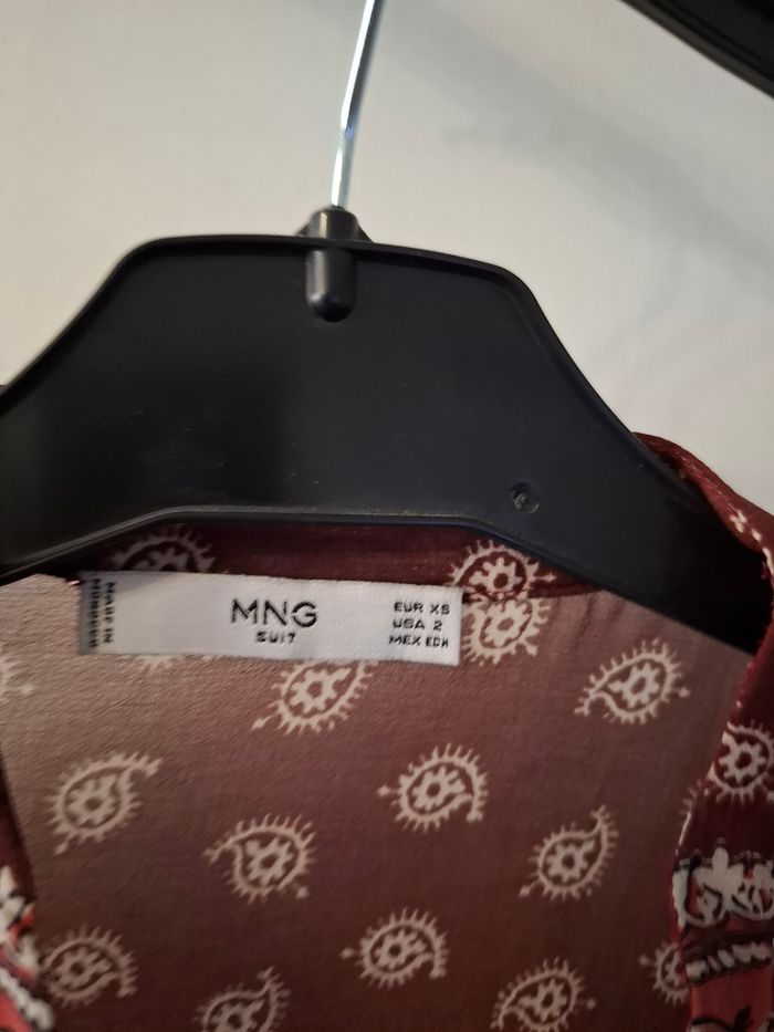 Chemise mango oversize taille 34/36 Étiquette xs mesure dans l'annonce - photo numéro 4
