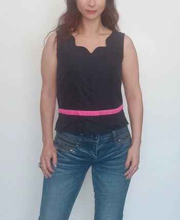 Haut sans manches casual marine taille 40