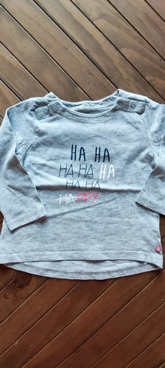 Lot t-shirts manches longues 12m - photo numéro 5