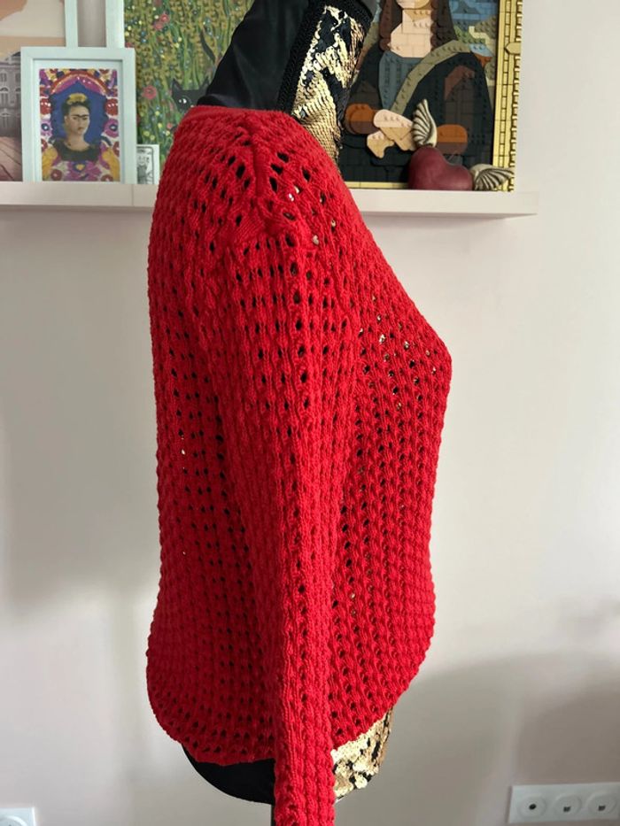 Pull rouge Claudie Pierlot - photo numéro 5