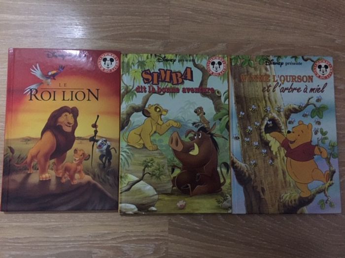 Lot de 3 livres Disney