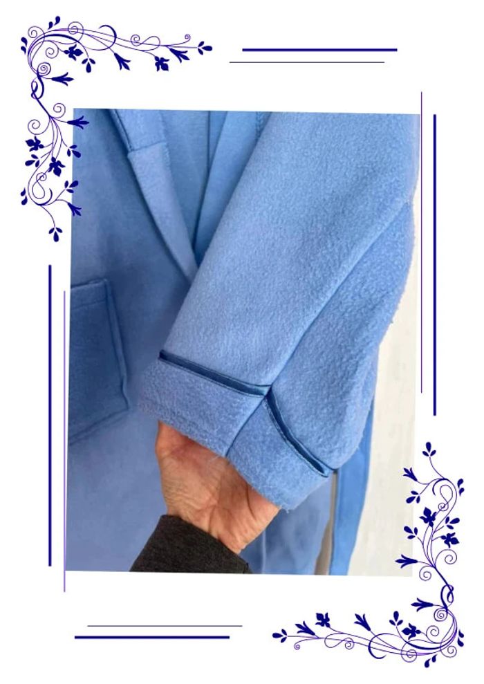 Peignoir Damart bleu S/M - photo numéro 5