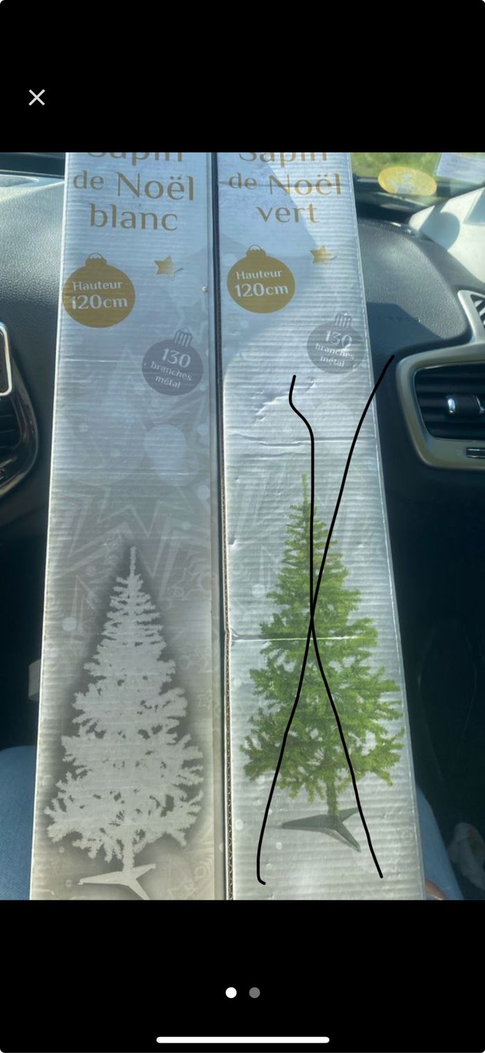 Sapin de Noël 120 cm jamais ouvert