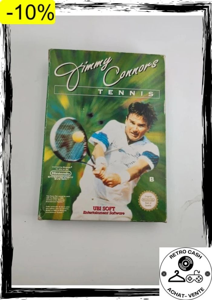 Nintendo NES Jimmy Connors Tennis fra complet - photo numéro 6