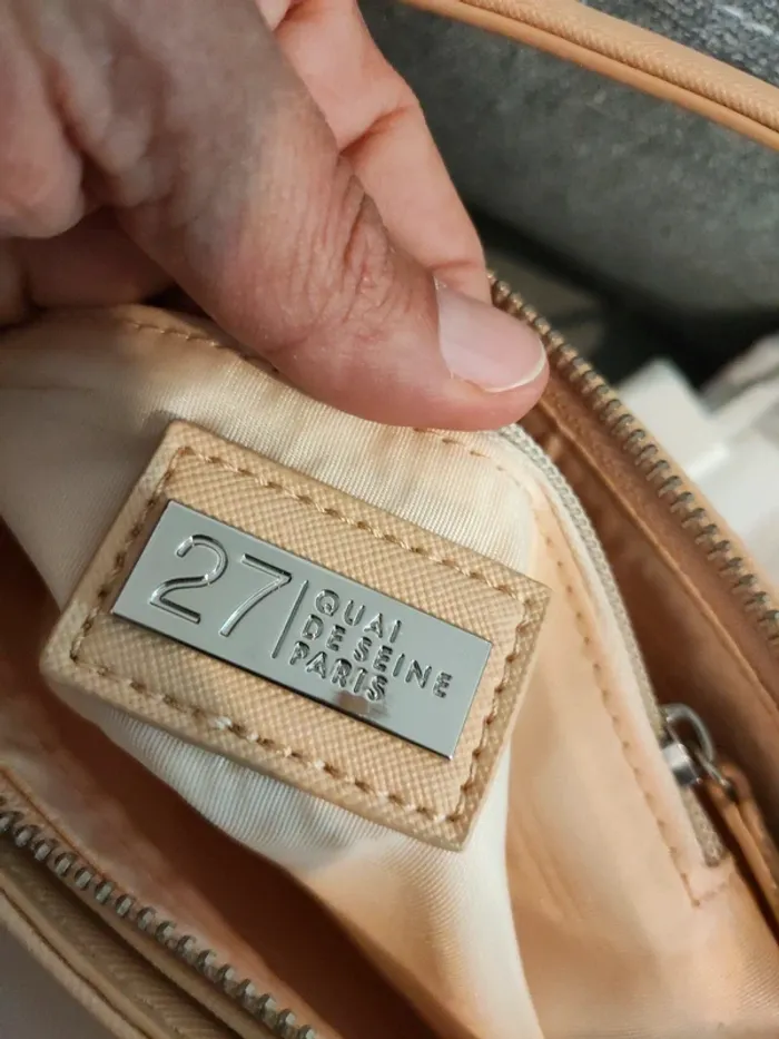 Joli sac à main beige jamais utilisé 27 Quai de Seine Paris - photo numéro 7