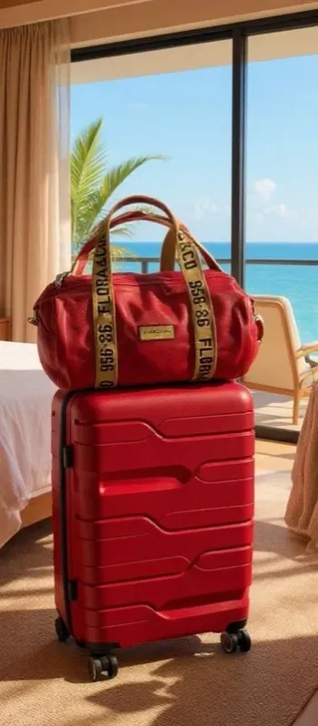 Ensemble valise cabine incassable et sac de voyage flora & co neufs