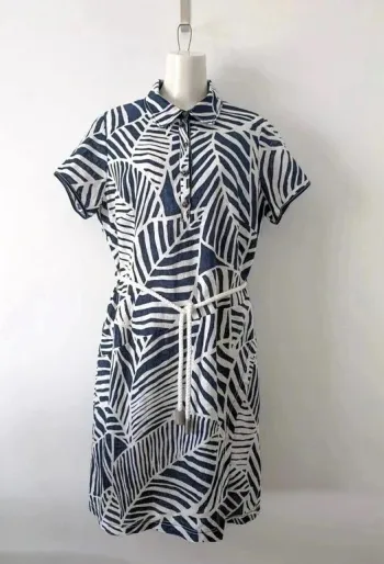 Robe 100% lin manches courtes - Initiative - taille 46