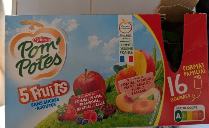 Lot 16 gourdes neuves SSA deux goûts multifruit s