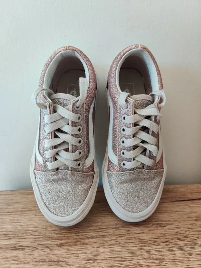 Vans roses à paillettes - pointure 30 - photo numéro 3
