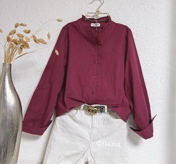 Blouse Bordeaux taille M/L 🌸