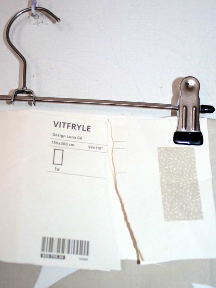 Tissu pré-découpé, beige, 150x300 cm, Vitfryle de Ikea neuf - photo numéro 4