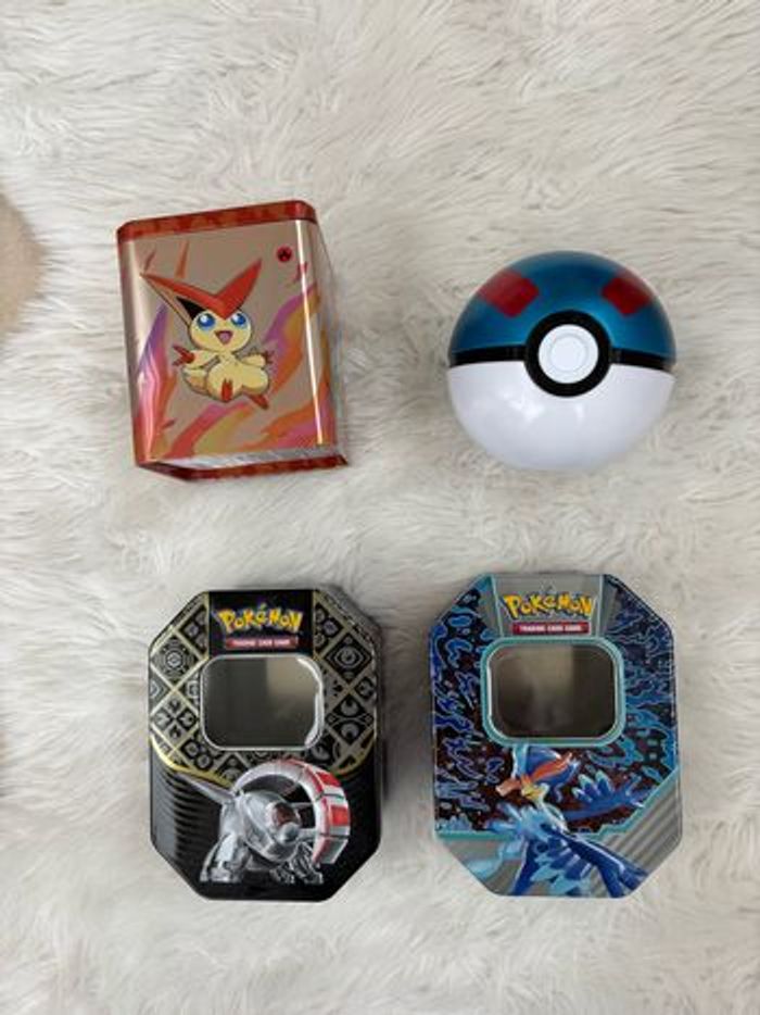 Lots de 4 boites Pokémon