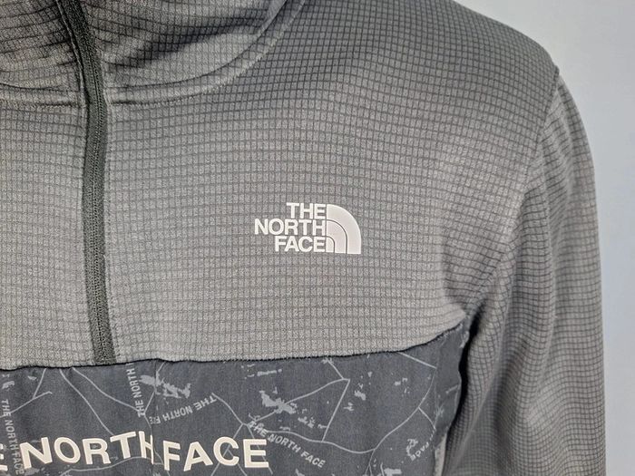 Sweat The North Face homme M polaire gris capuche outdoor  (545) - photo numéro 3