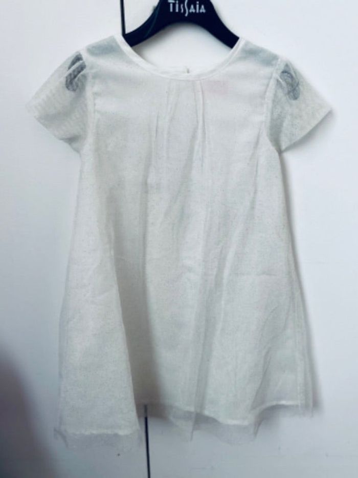 Robe blanche à paillettes 3 ans 👧🏻