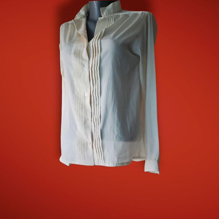 chemise vintage Rodier jaune femme taille 40