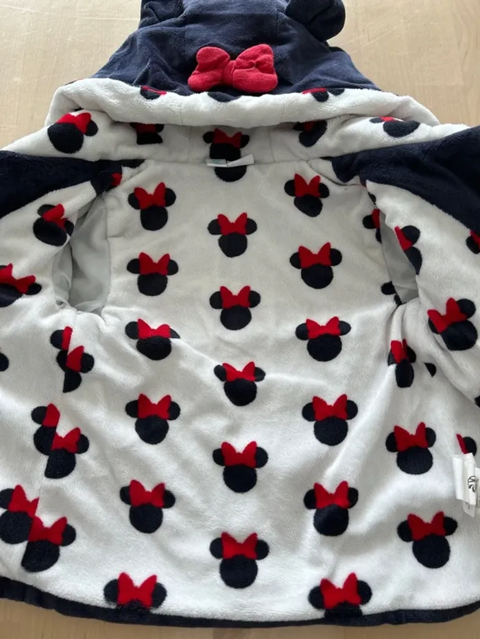 Très jolie veste polaire bleu marine 12 mois Disney baby - photo numéro 6