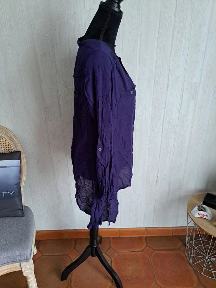 tunique longue violette - photo numéro 2