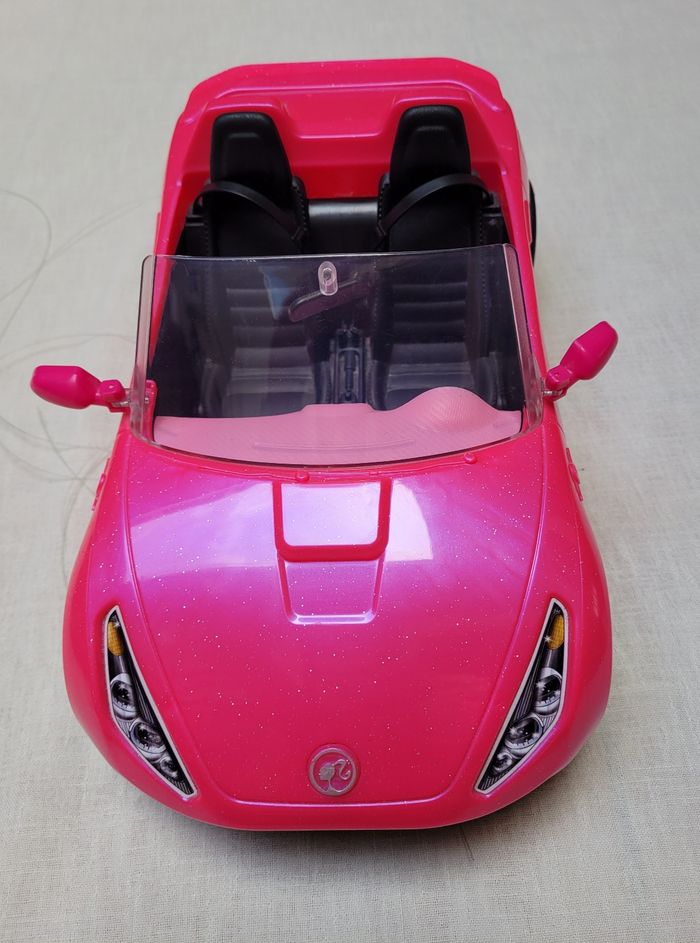 Barbie Voiture Cabriolet Rose pour poupée - photo numéro 3