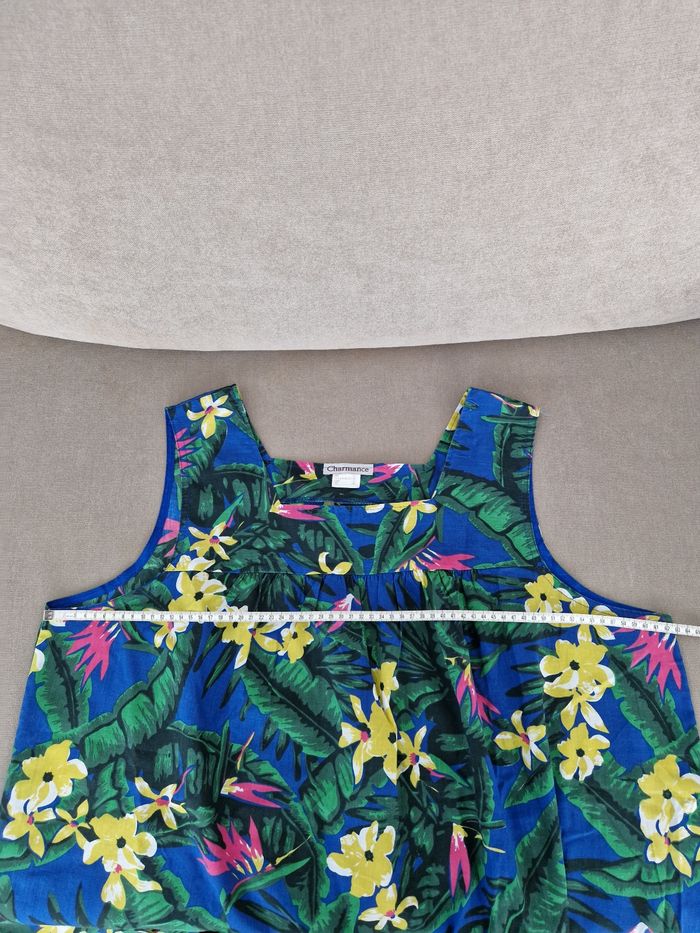 Robe bleu motif fleurie Charmance - photo numéro 7