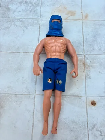 Action Man Ninja Bleu 1996 – Yeux Mobiles – Figurine Vintage Hasbro